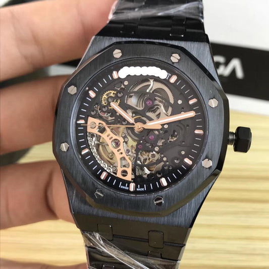 Black AP Skeleton Watch