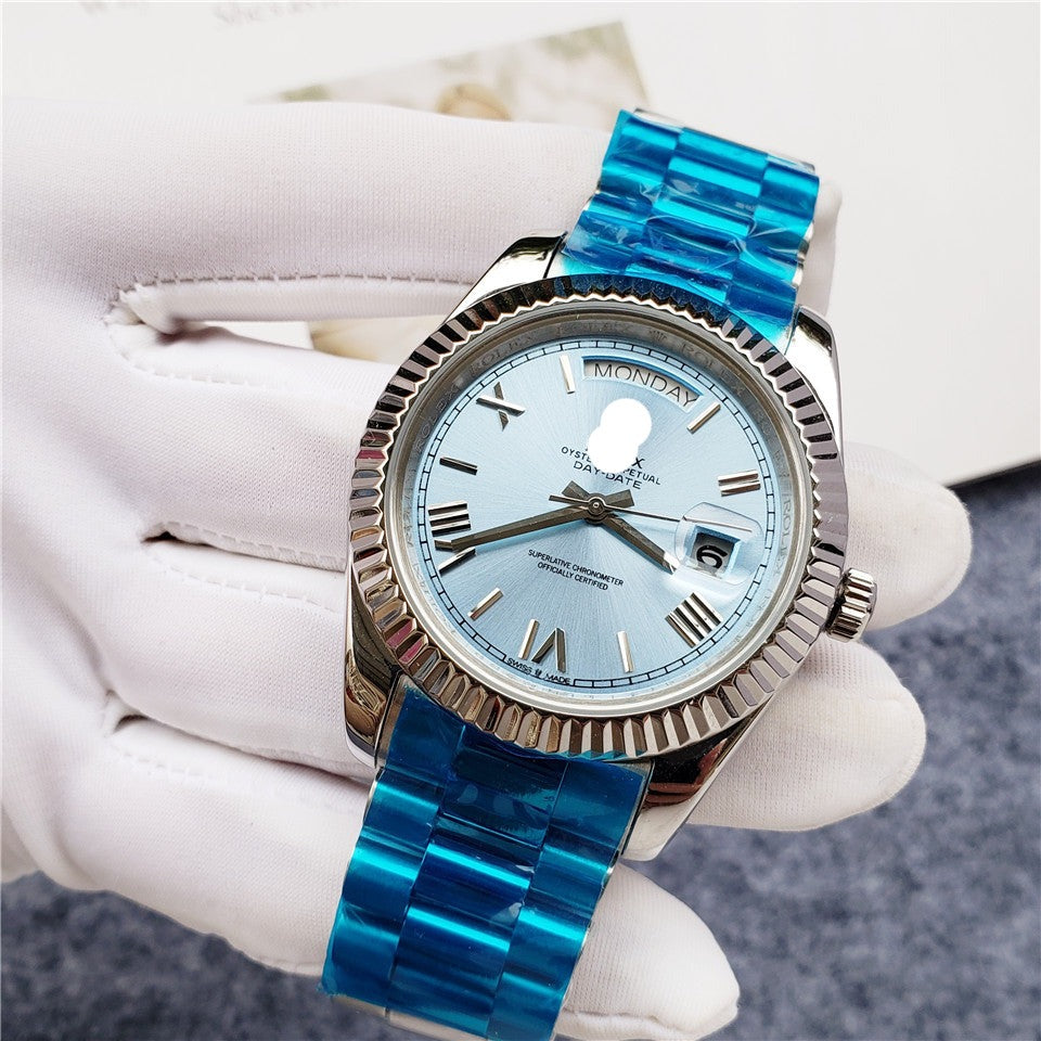 RL Day Date Ice Blue