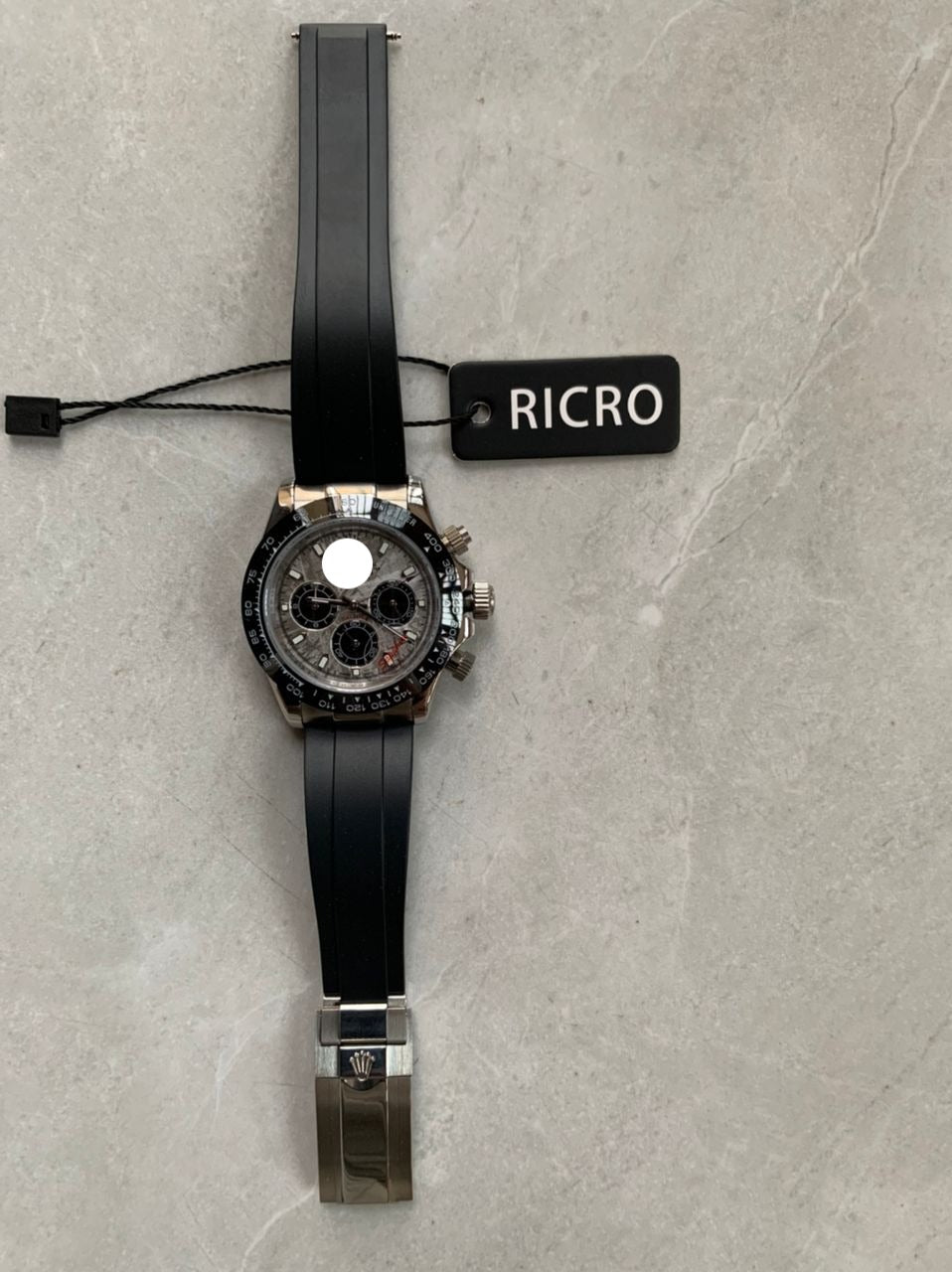 Meteorite dial watch